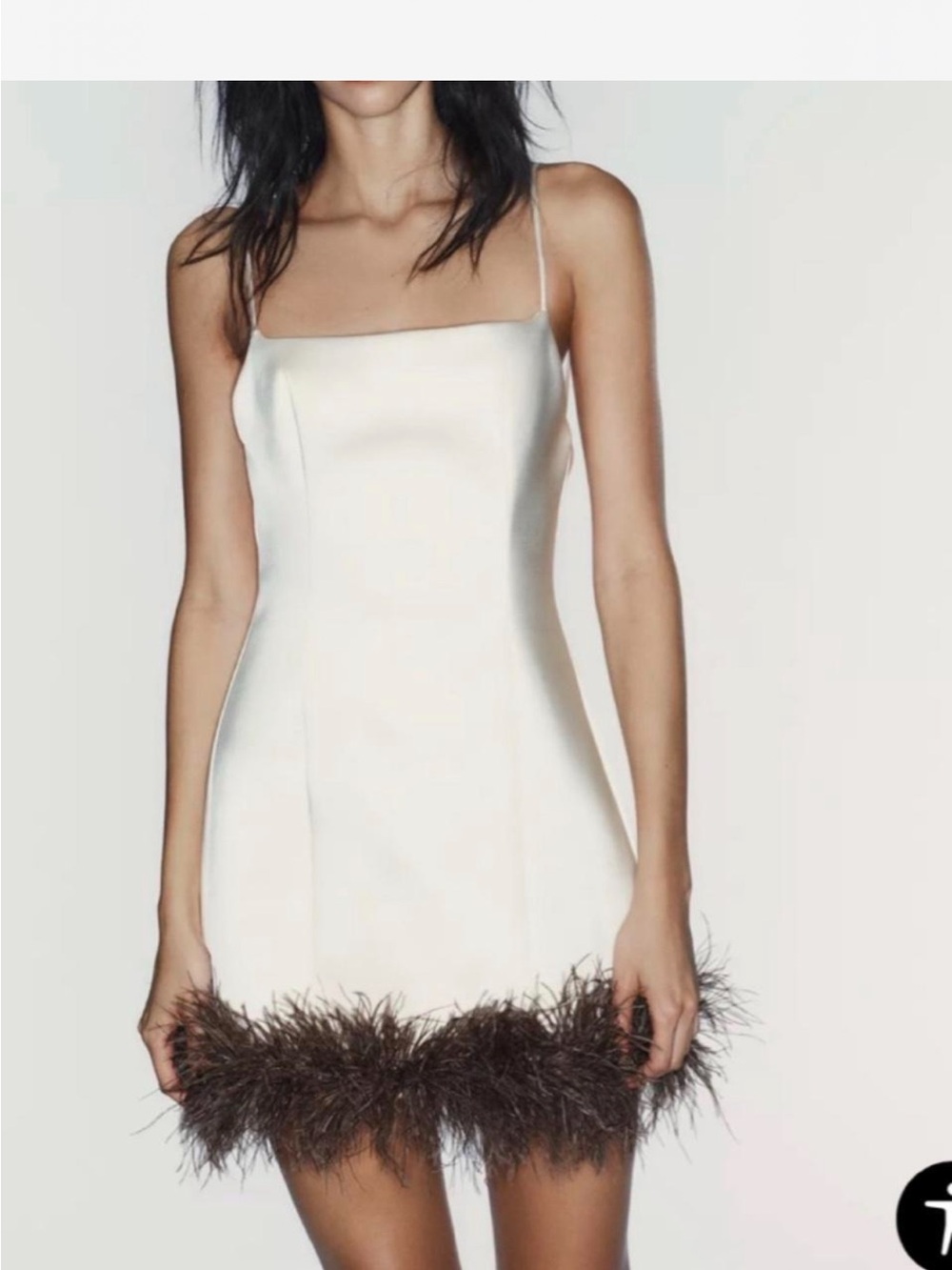 Zara feather dress